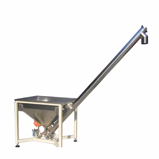 Labor Saving Mining Stainless Steel Inclined Screw Conveyor Tubular Hopper Concrete Powder