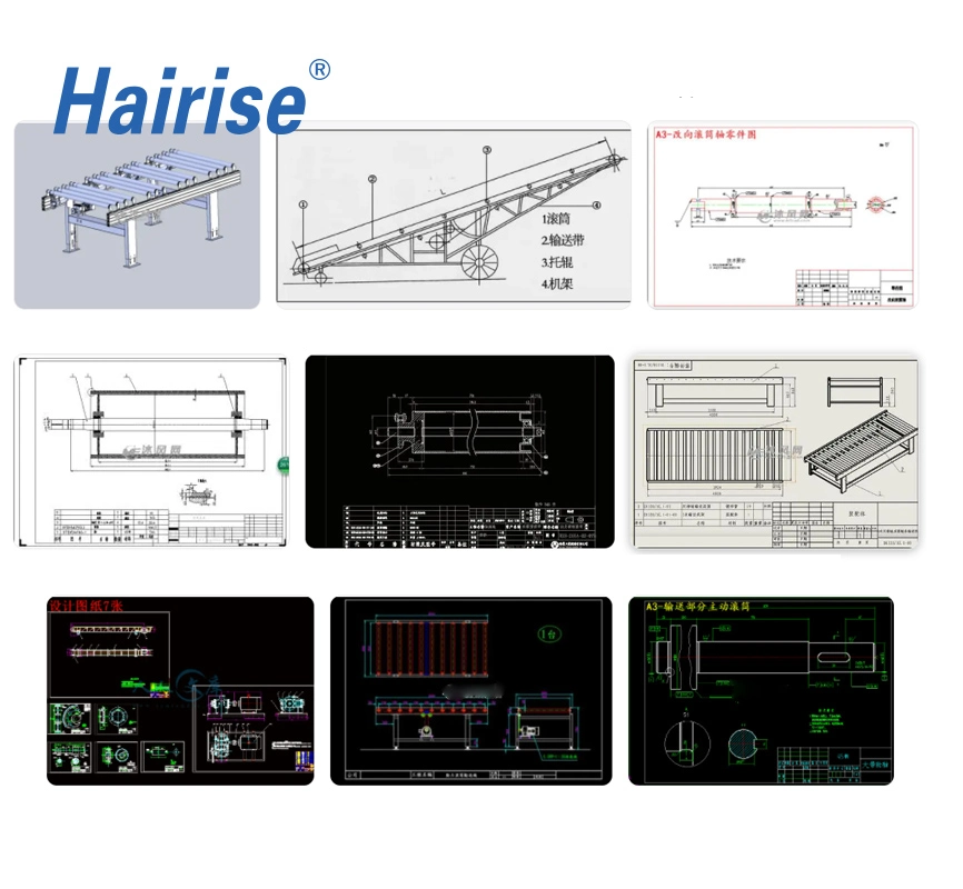 Hairise Reversible Belt Infeed Rice Conveyor Supplier Used for Food & Beverage Wtih ISO& CE &FDA Certificate