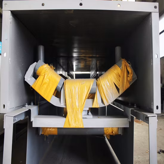 Transportador de transporte reversível de carregamento de correia conveniente