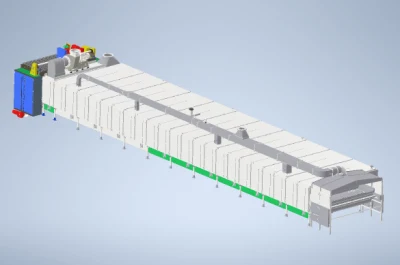 Máquina de secagem de correia transportadora de elastômero termoplástico SEBS/Sbs/NBR aquecida a vapor